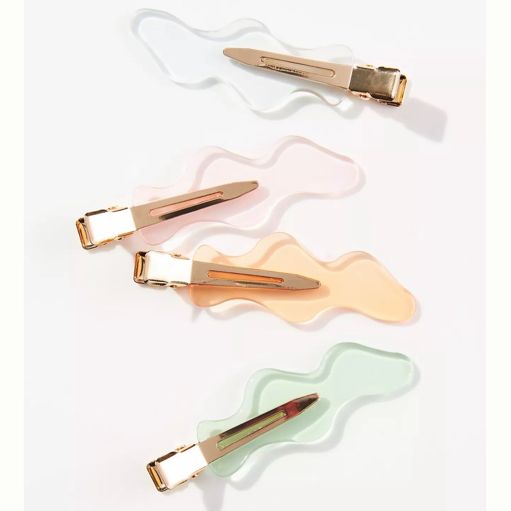Anthropologie Summer Soiree Crease-Free Clips, Set of 4 | NWT - Picture 2 of 6